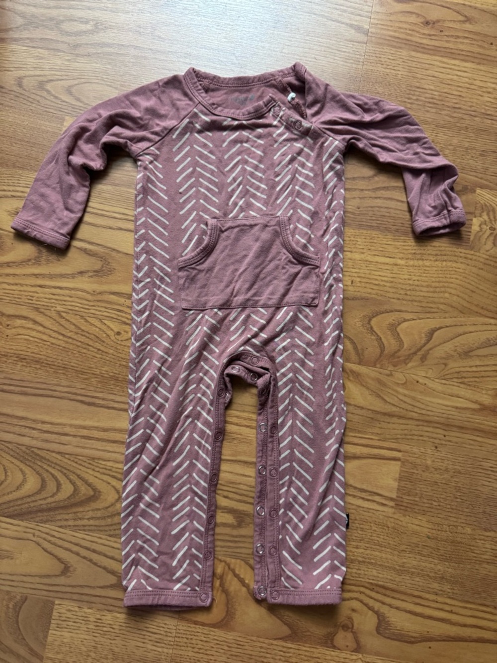 Kyte BABY Longall in Dusty Rose Herringbone